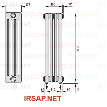 Радиатор IRSAP Tesi 52200/4 T16 CL 01